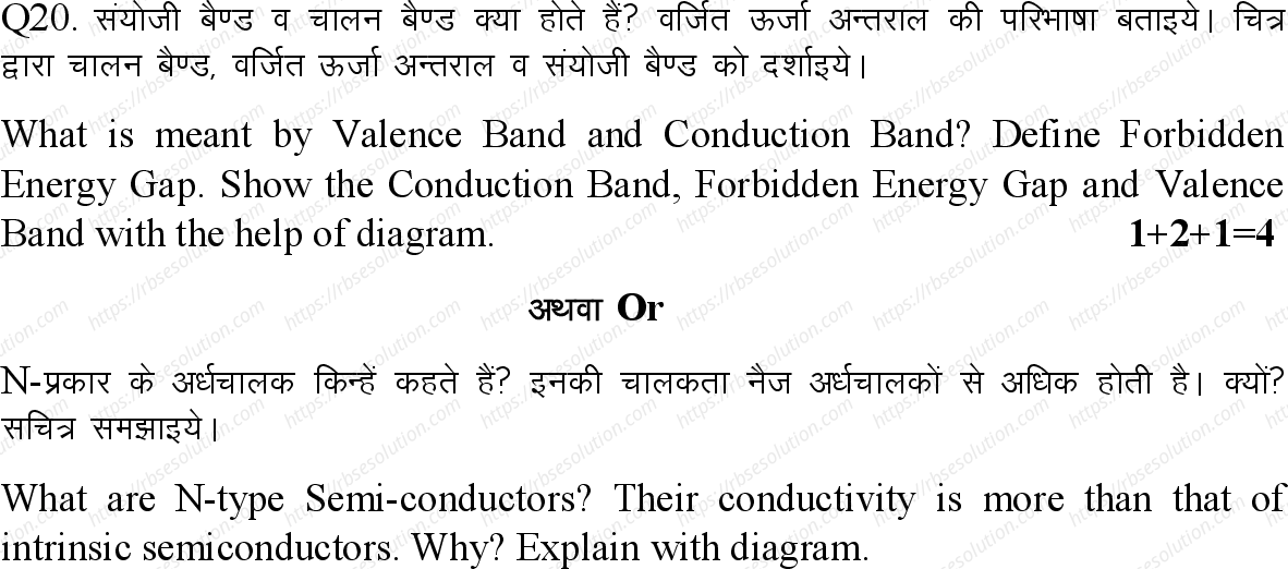RBSE Class 12th 2023 Physics Sample Papers 11